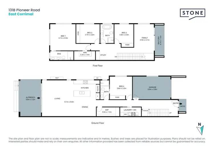 Floorplan of Homely semi-detached listing, 131B Pioneer Road, East Corrimal NSW 2518
