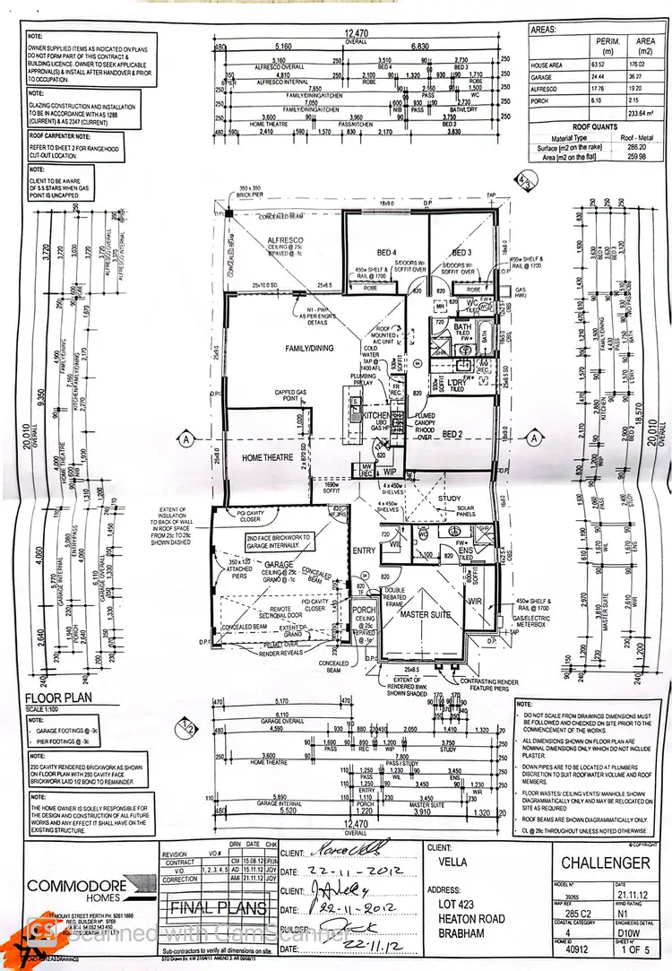 Floorplan of Homely house listing, 11 Heaton Road, Brabham WA 6055