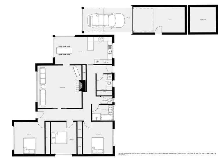 Floorplan of Homely house listing, 804 Talbot Street South, Redan VIC 3350