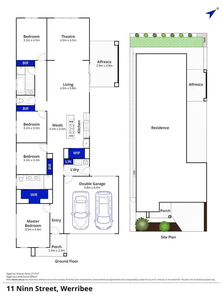 Floorplan of Homely house listing, 11 Ninn Street, Werribee VIC 3030