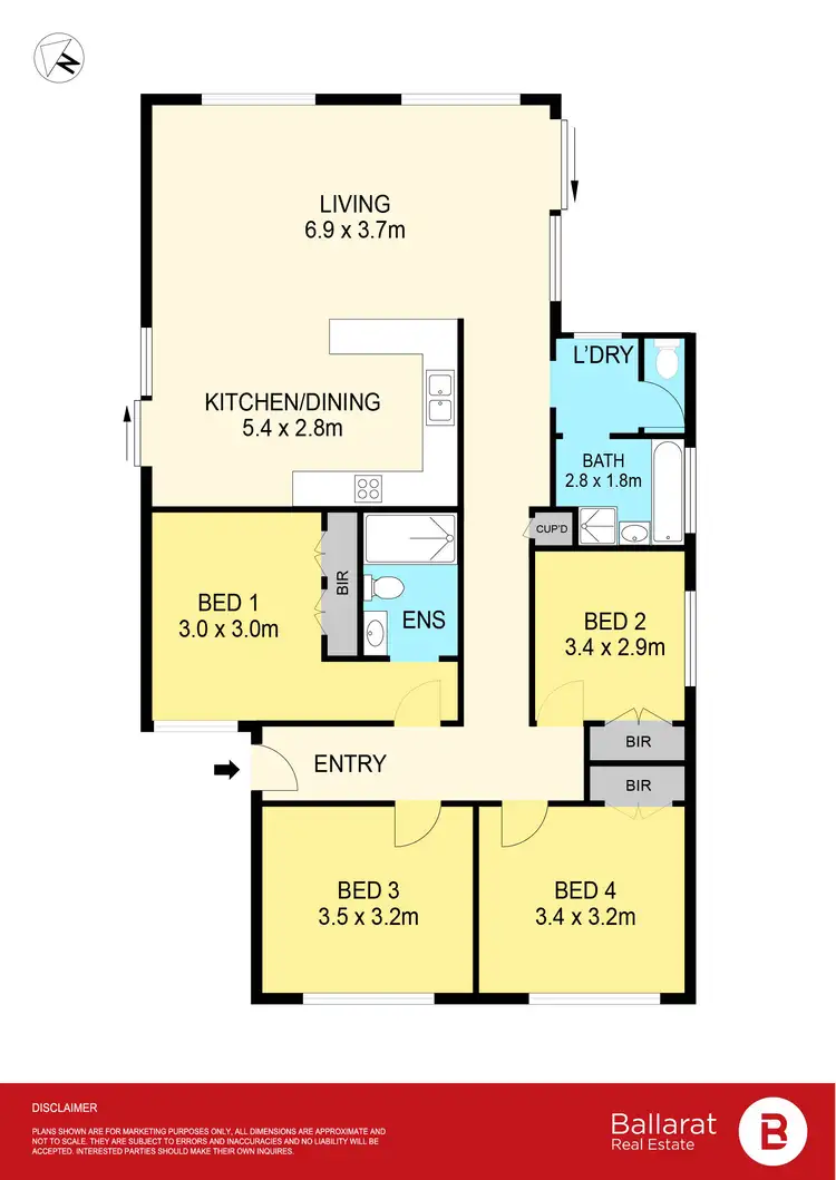 Floorplan of Homely house listing, 1 Paragon Court, Wendouree VIC 3355