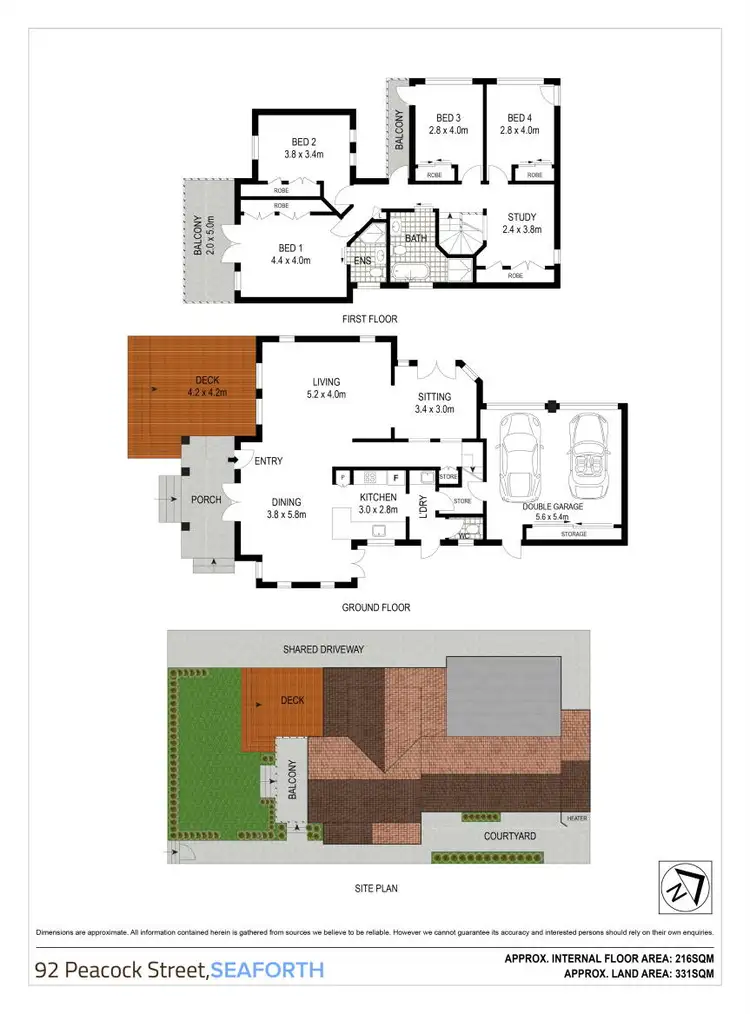 Floorplan of Homely house listing, 92 Peacock Street, Seaforth NSW 2092