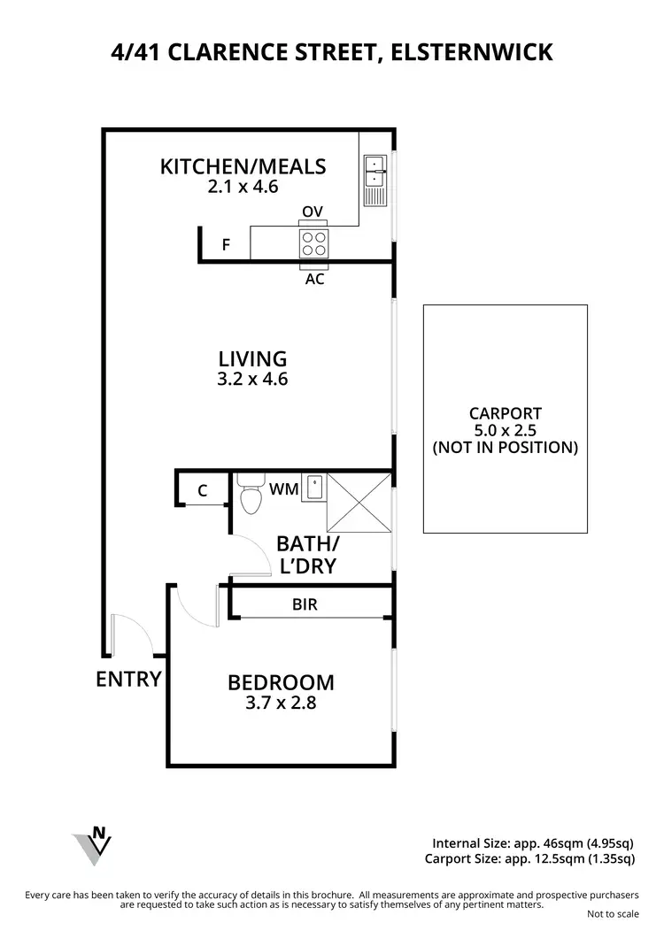 Floorplan of Homely apartment listing, 4/41 Clarence Street, Elsternwick VIC 3185