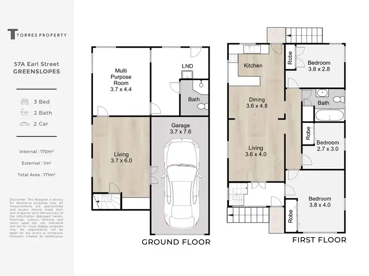 Floorplan of Homely house listing, 57A Earl Street, Greenslopes QLD 4120