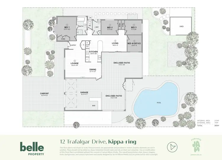 Floorplan of Homely house listing, 12 Trafalgar Drive, Kippa-ring QLD 4021