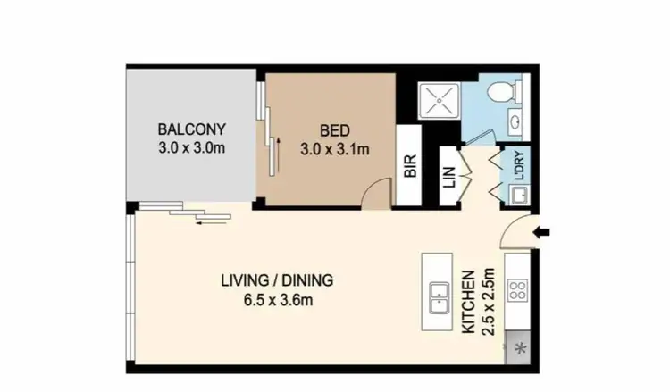 Floorplan of Homely apartment listing, 503/9 Nipper Street, Homebush NSW 2140
