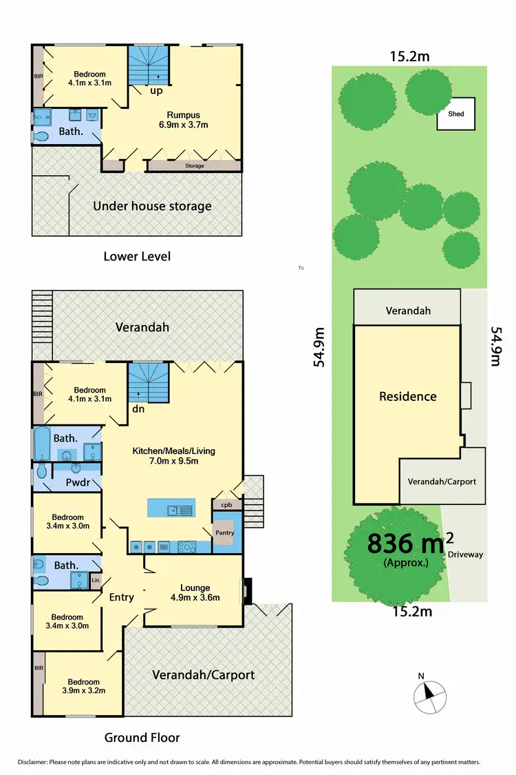 Floorplan of Homely house listing, 36 Streldon Avenue, Strathmore VIC 3041