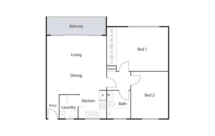 Floorplan of Homely apartment listing, 8/7 Hyndes Crescent, Holder ACT 2611