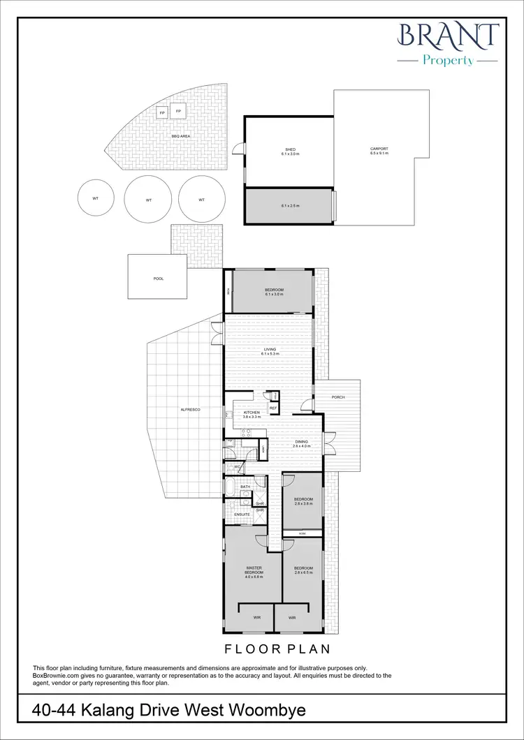 Floorplan of Homely house listing, 40-44 Kalang Drive, West Woombye QLD 4559