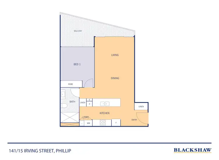 Floorplan of Homely apartment listing, 141/15 Irving Street, Phillip ACT 2606