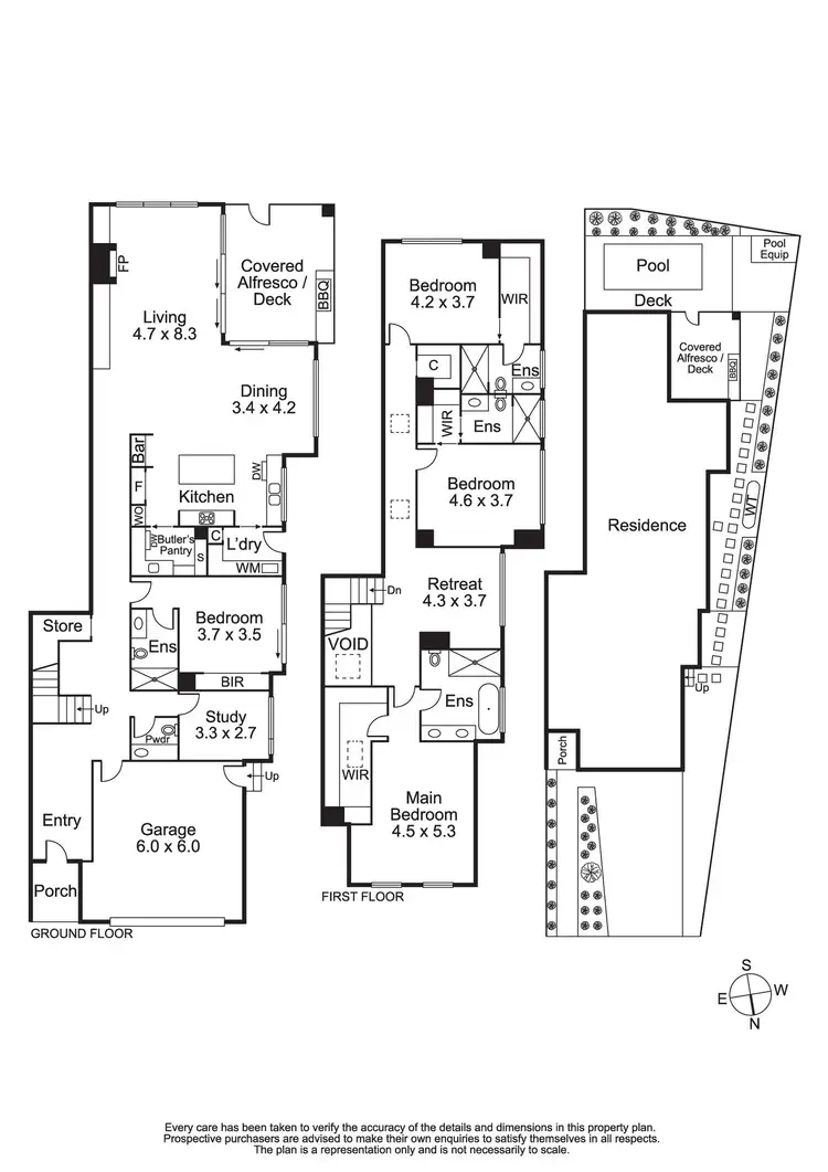 Floorplan of Homely townhouse listing, 15B Stewart Street, Brighton VIC 3186