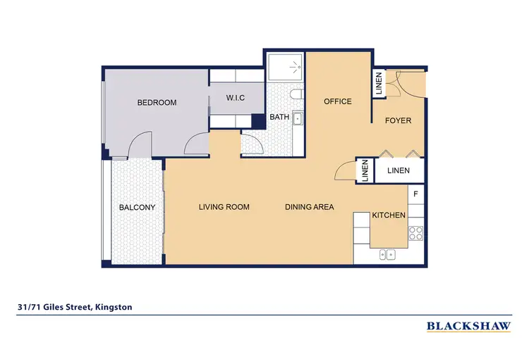 Floorplan of Homely apartment listing, 31/71 Giles Street, Kingston ACT 2604