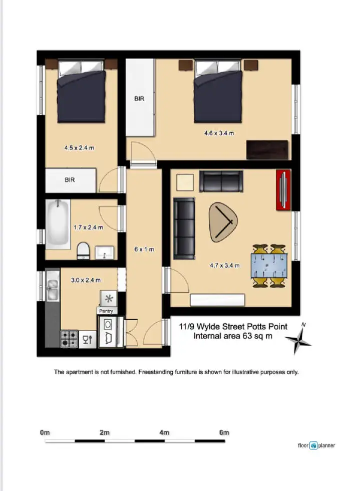 Floorplan of Homely apartment listing, 11/9 Wylde Street, Potts Point NSW 2011