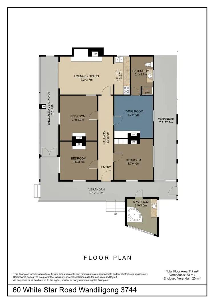 Floorplan of Homely house listing, 60 White Star Road, Wandiligong VIC 3744