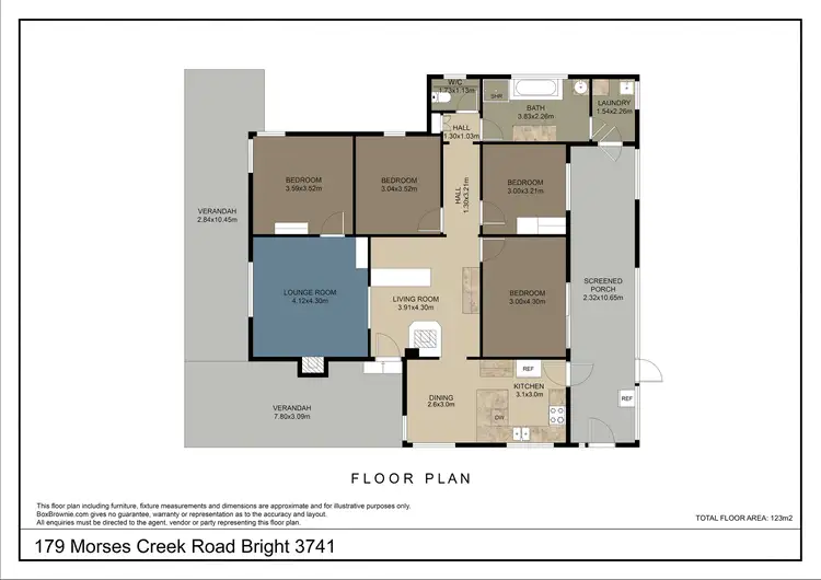 Floorplan of Homely house listing, 179 Morses Creek Road, Bright VIC 3741
