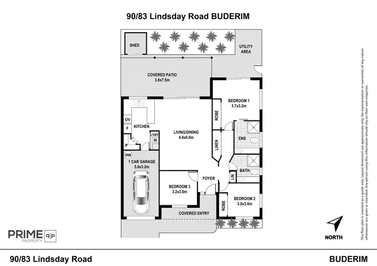 Floorplan of Homely unit listing, 90/83 Lindsay Road, Buderim QLD 4556