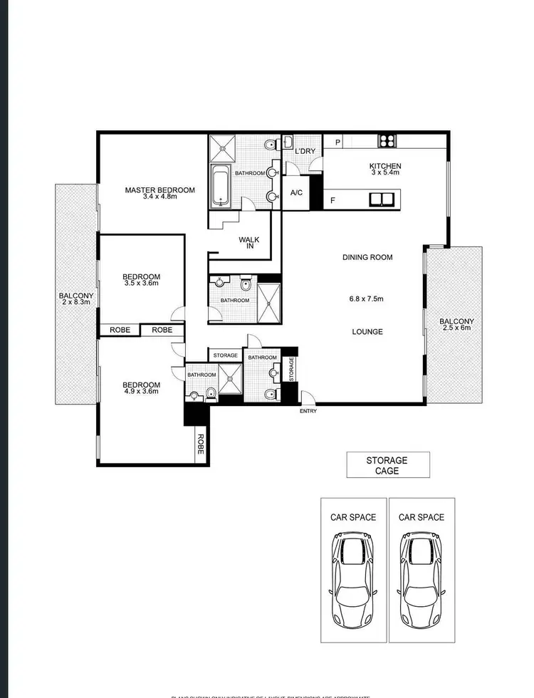 Floorplan of Homely apartment listing, 342/3 Darling Island Road, Pyrmont NSW 2009