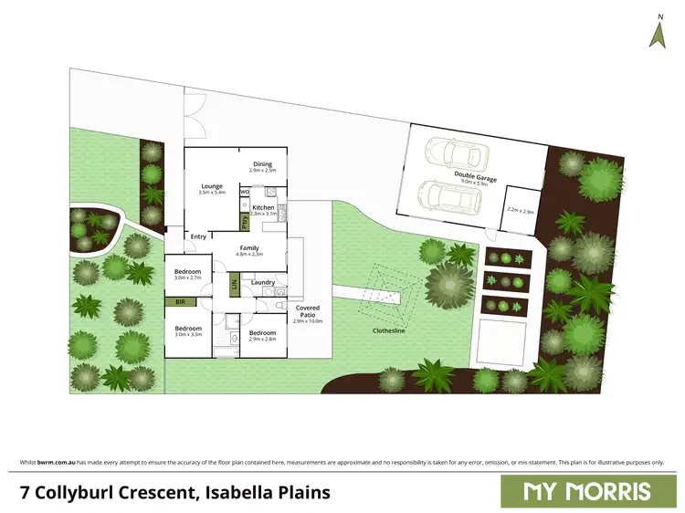 Floorplan of Homely house listing, 7 Collyburl Crescent, Isabella Plains ACT 2905