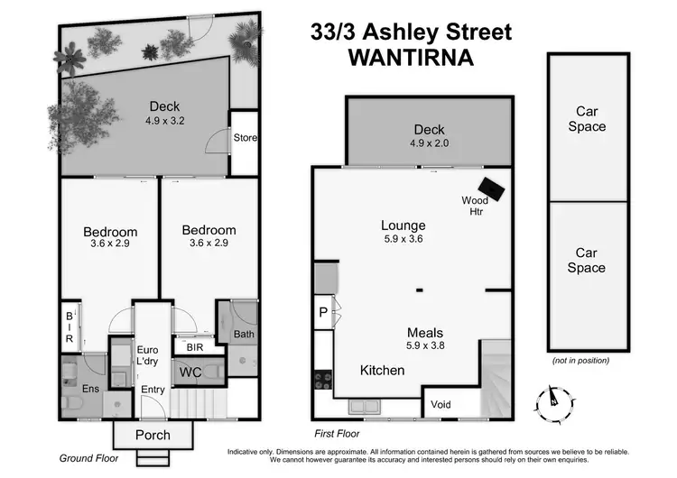 Floorplan of Homely townhouse listing, 33/3 Ashley Street, Wantirna VIC 3152