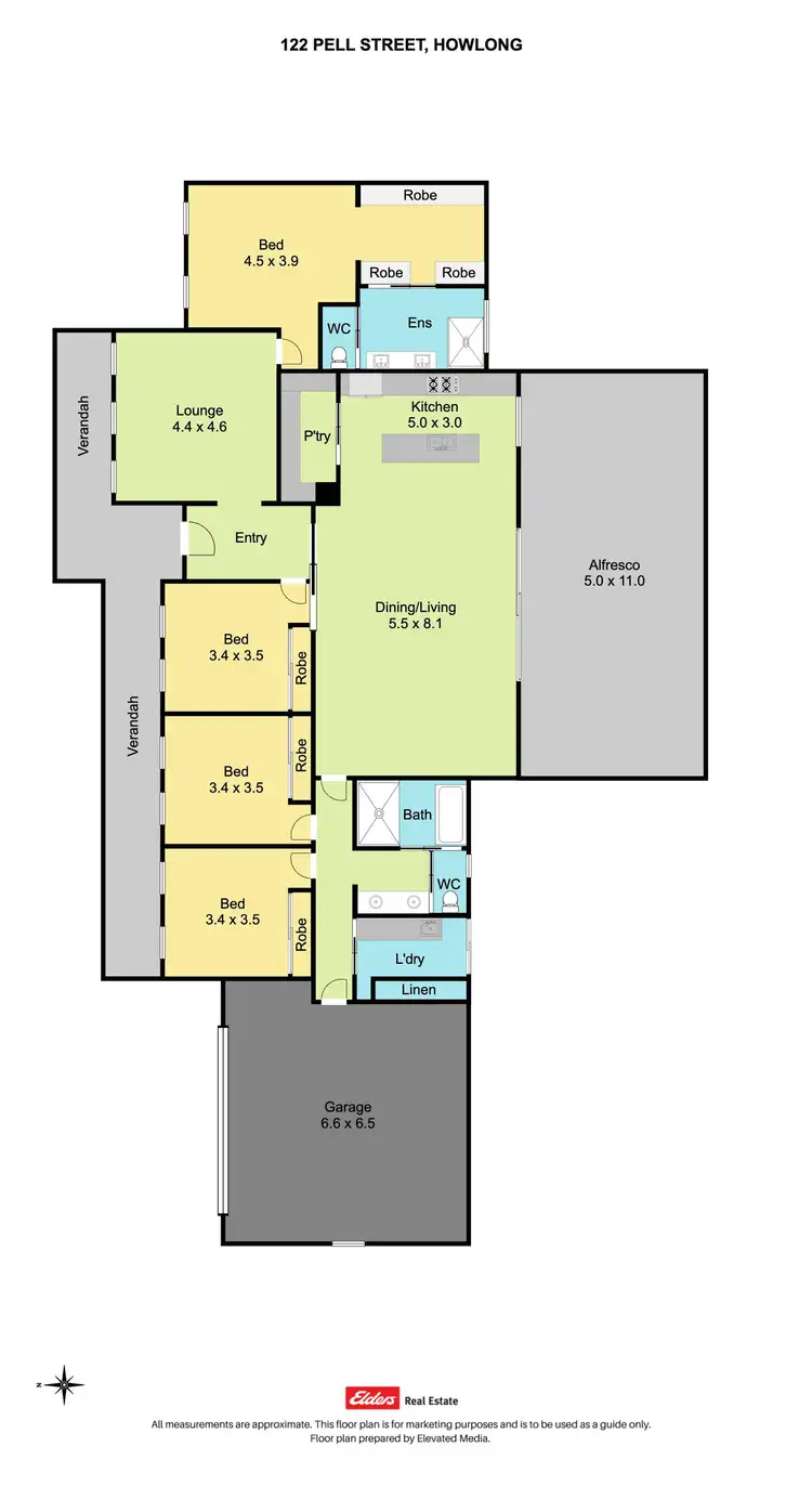 Floorplan of Homely house listing, 122 Pell Street, Howlong NSW 2643