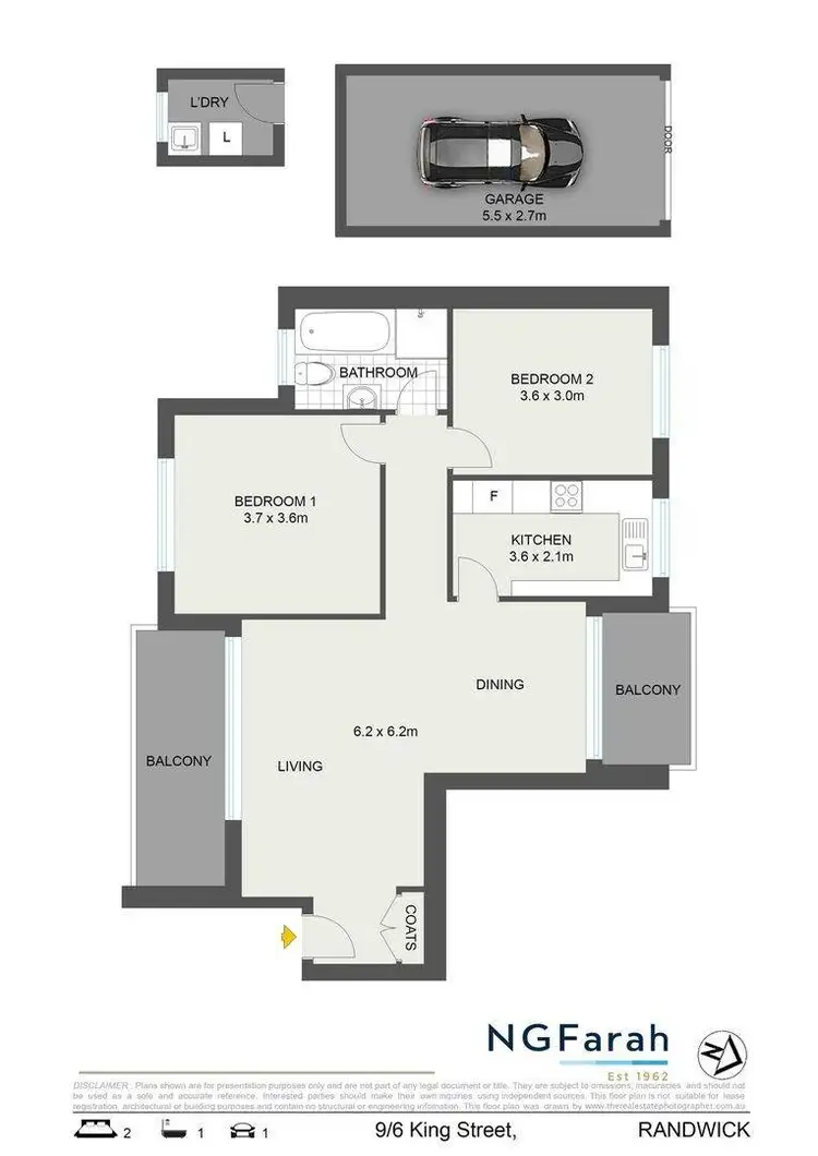 Floorplan of Homely apartment listing, 6/9 King Street, Randwick NSW 2031