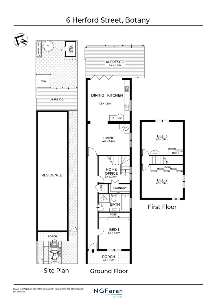 Floorplan of Homely house listing, 6 Herford Street, Botany NSW 2019