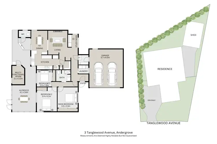 Floorplan of Homely house listing, 3 Tanglewood Avenue, Andergrove QLD 4740