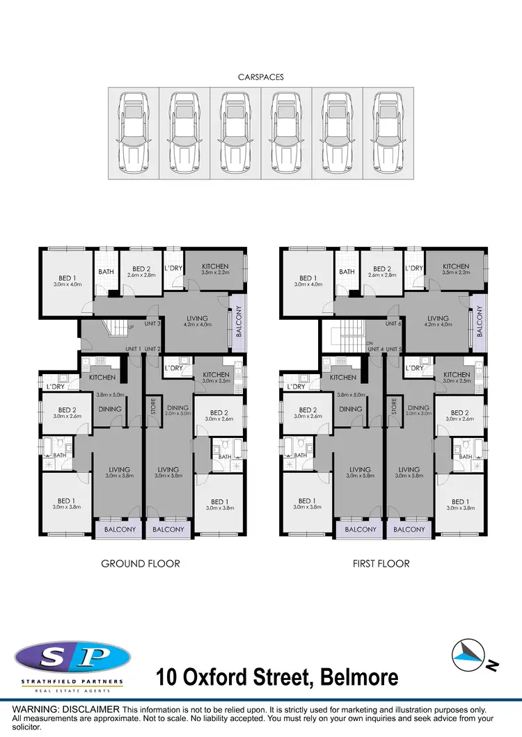 Floorplan of Homely block of units listing, 10 Oxford Street, Belmore NSW 2192
