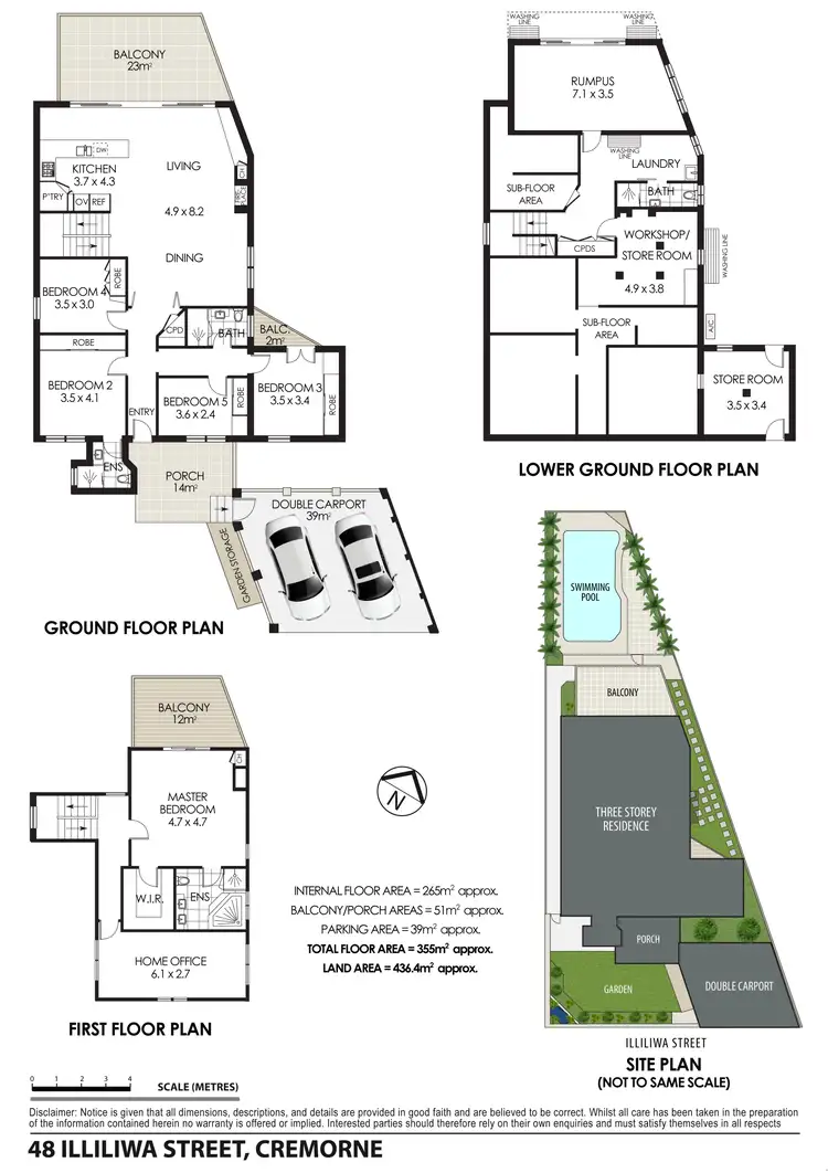 Floorplan of Homely house listing, 48 Illiliwa Street, Cremorne NSW 2090