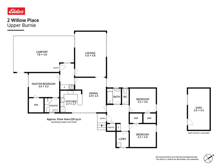 Floorplan of Homely house listing, 2 Willow Place, Upper Burnie TAS 7320