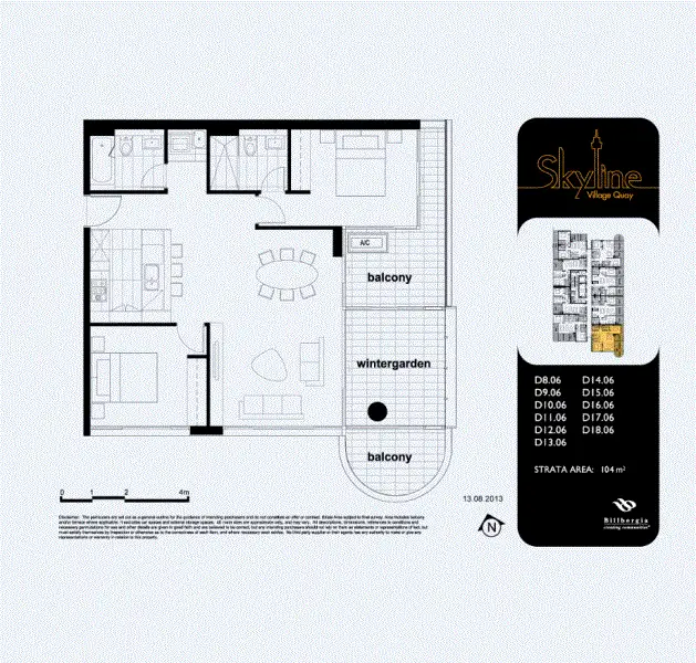 Floorplan of Homely apartment listing, 1006/42 Walker Street, Rhodes NSW 2138