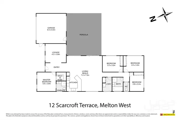 Floorplan of Homely house listing, 12 Scarcroft Terrace, Melton West VIC 3337