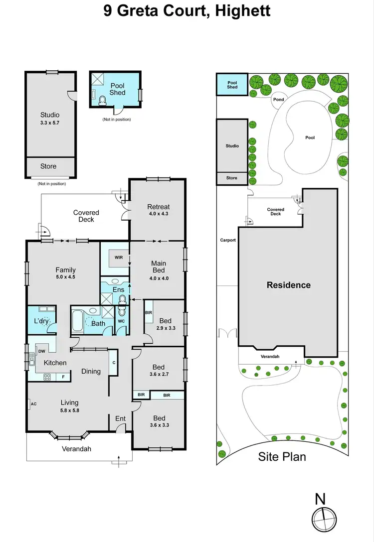 Floorplan of Homely house listing, 9 Greta Court, Highett VIC 3190