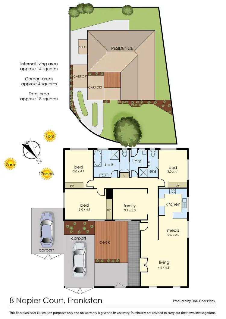 Floorplan of Homely house listing, 8 Napier Court, Frankston VIC 3199