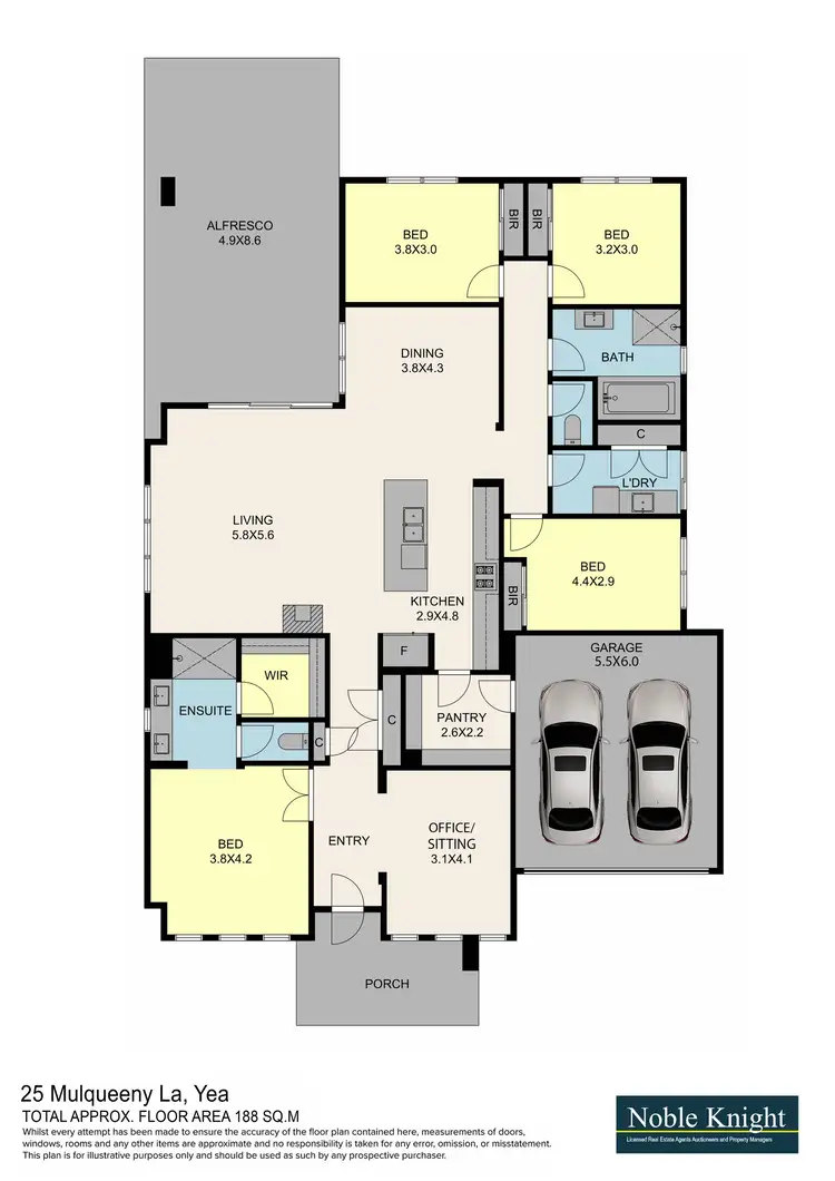 Floorplan of Homely house listing, 25 Mulqueeny Lane, Yea VIC 3717