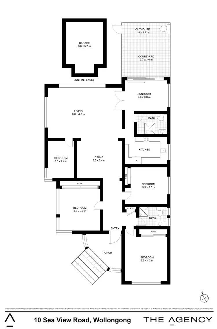Floorplan of Homely house listing, 10 Sea View Road, Wollongong NSW 2500