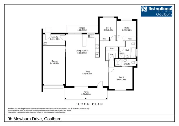Floorplan of Homely house listing, 9B Mewburn Drive, Goulburn NSW 2580