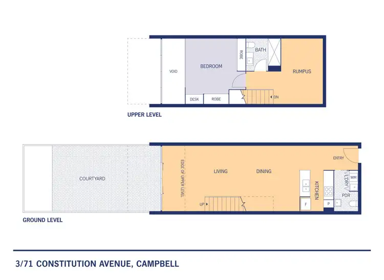 Floorplan of Homely unit listing, 3/71 Constitution Avenue, Campbell ACT 2612