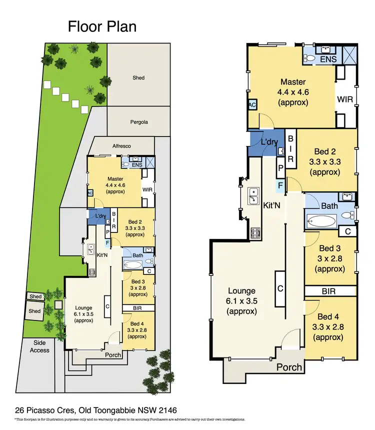 Floorplan of Homely house listing, 26 Picasso Crescent, Old Toongabbie NSW 2146