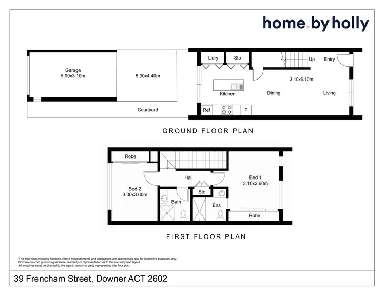 Floorplan of Homely townhouse listing, 39 Frencham Street, Downer ACT 2602