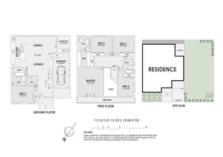 Floorplan of Homely semi-detached listing, 9 Dalton Avenue, Denistone NSW 2114