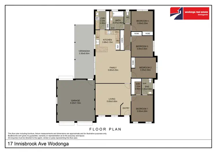 Floorplan of Homely house listing, 17 Innisbrook Avenue, Wodonga VIC 3690