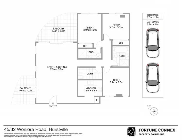 Floorplan of Homely apartment listing, 45/30-32 Woniora Road, Hurstville NSW 2220