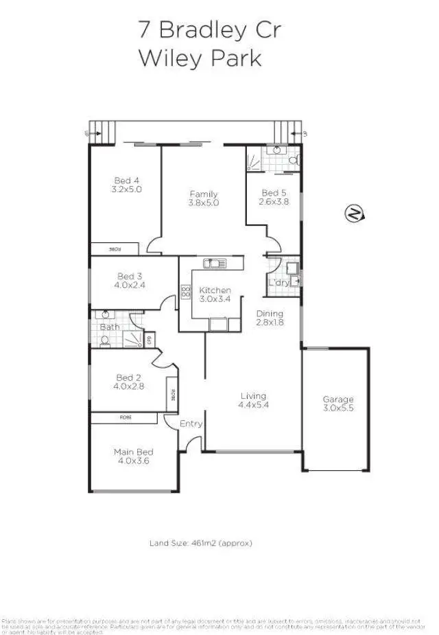 Floorplan of Homely house listing, 7 Bradley Crescent, Wiley Park NSW 2195