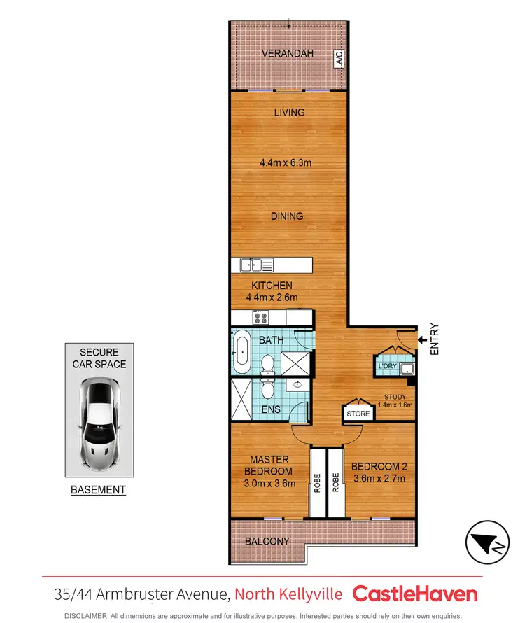 Floorplan of Homely apartment listing, 35/44 Armbruster Avenue, North Kellyville NSW 2155