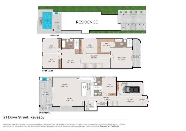 Floorplan of Homely semi-detached listing, 21b Dove Street, Revesby NSW 2212
