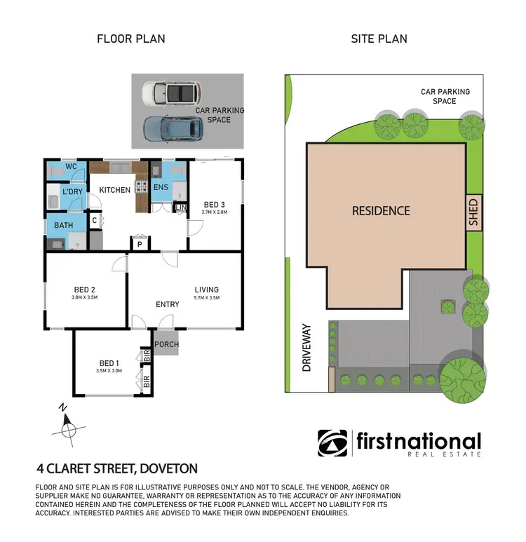 Floorplan of Homely house listing, 4 Claret Street, Doveton VIC 3177