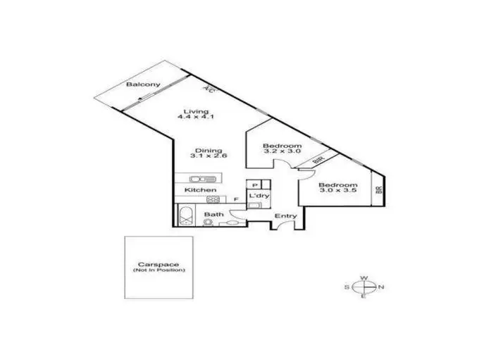Floorplan of Homely apartment listing, 508/15 Caravel Lane, Docklands VIC 3008