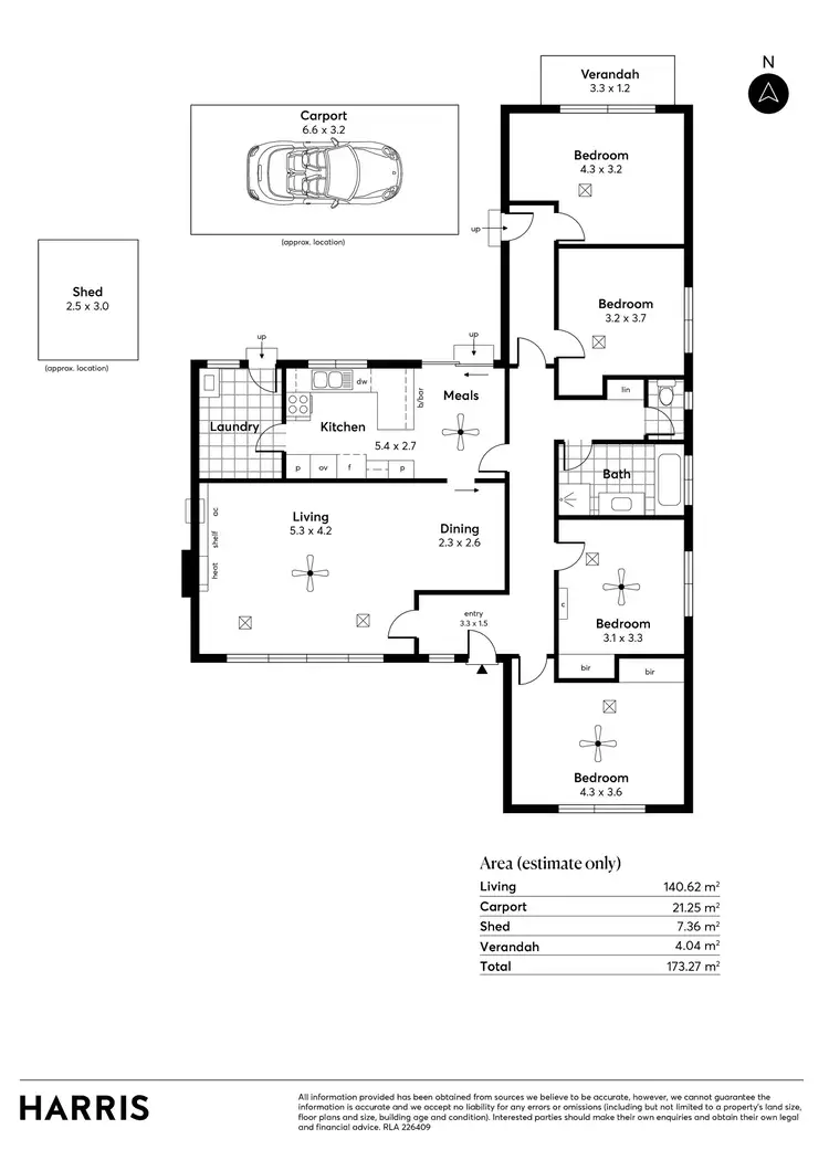 Floorplan of Homely house listing, 847 Grand Junction Road, Valley View SA 5093