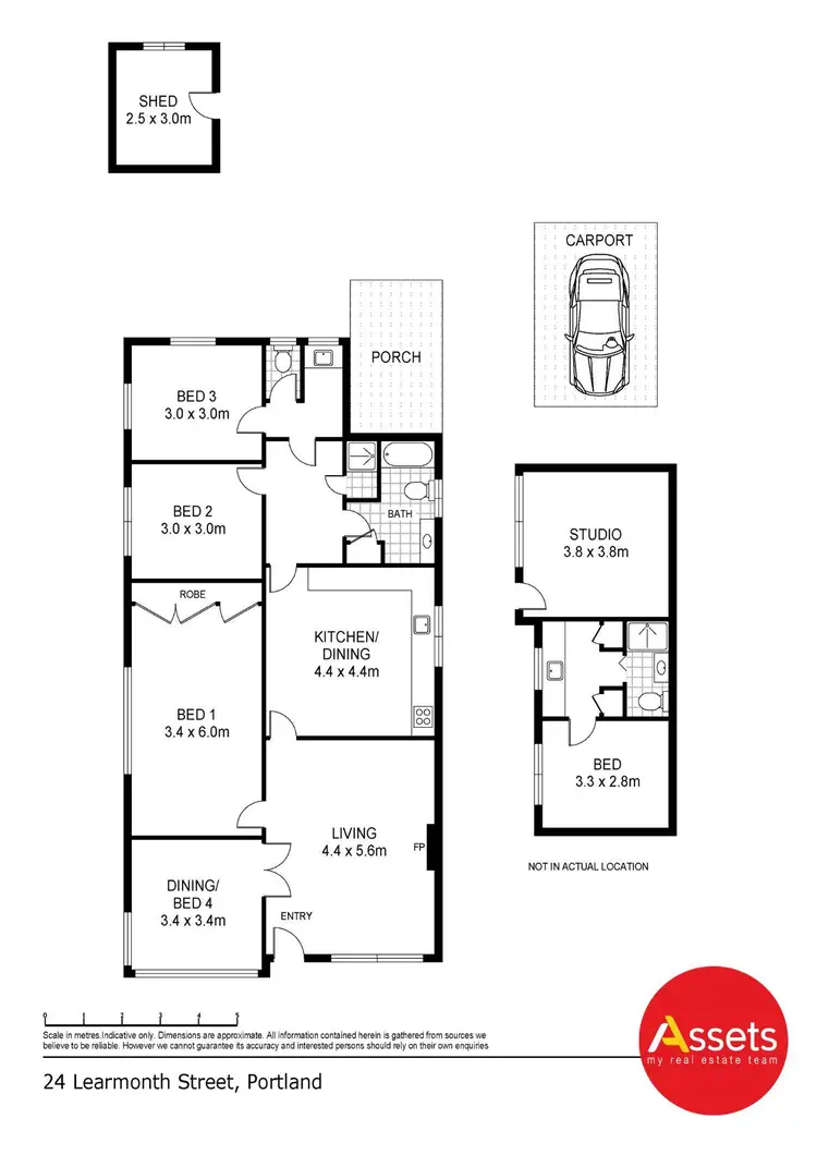 Floorplan of Homely house listing, 24 Learmonth Street, Portland VIC 3305